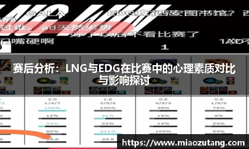 赛后分析：LNG与EDG在比赛中的心理素质对比与影响探讨