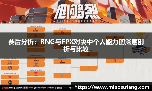 赛后分析：RNG与FPX对决中个人能力的深度剖析与比较
